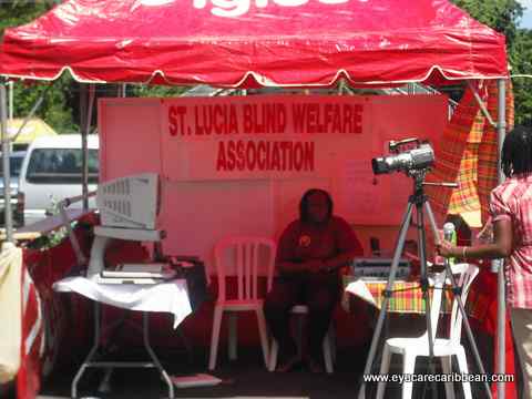 SLBWA booth getting TV coverage
